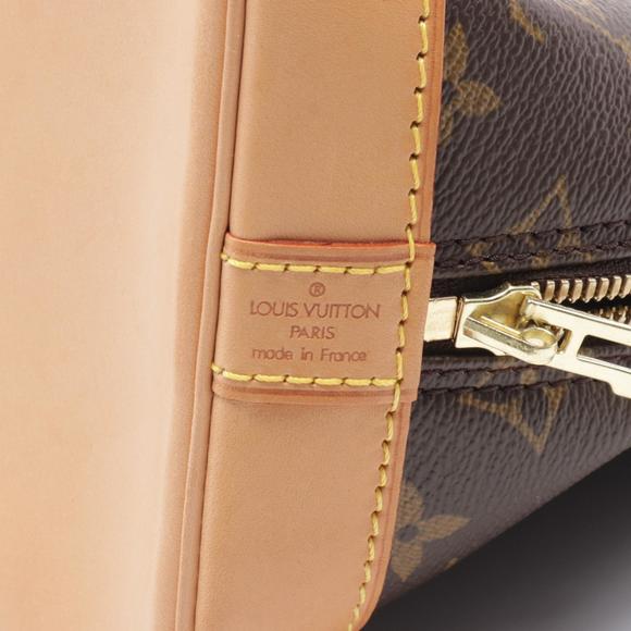 LOUIS VUITTON Alma PM Handbag Leather Brown - Picture 4 of 9